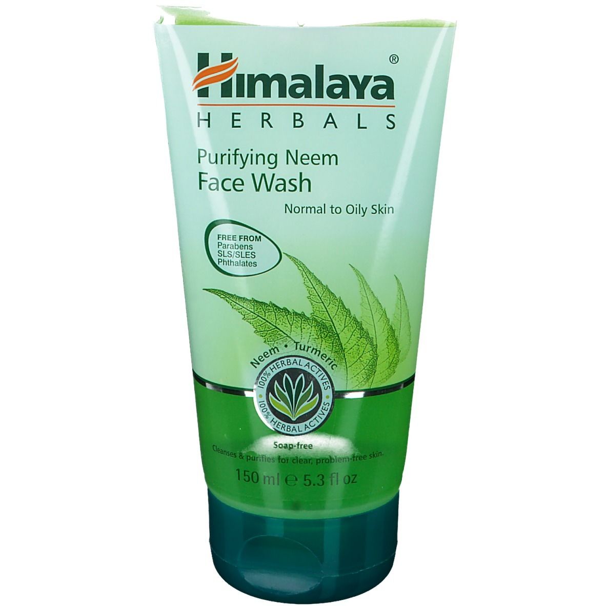 Himalaya Herbals Purifying Neem Face Wash Tube, 150 ml, für normale bis ölige Haut.