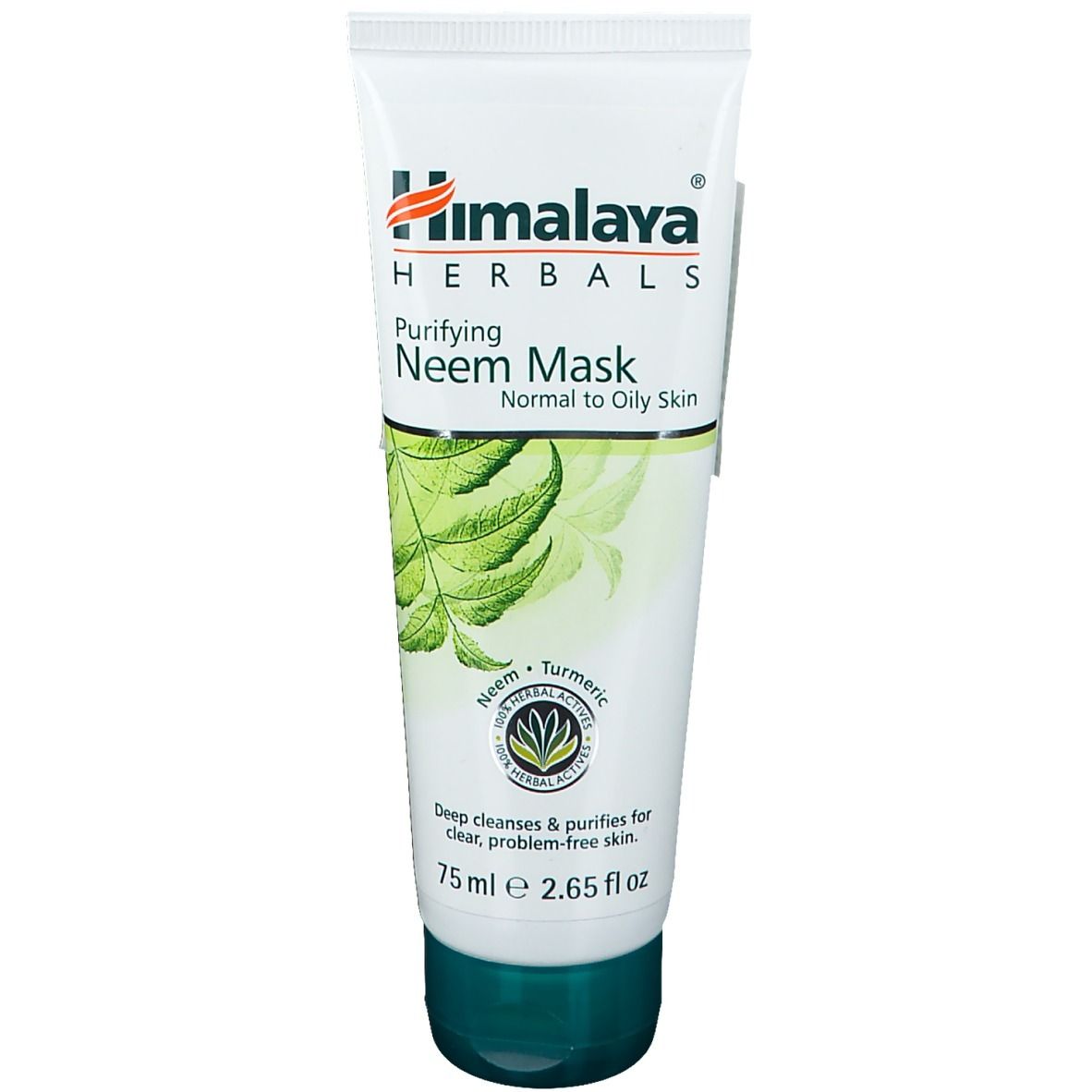 Himalaya Herbals Purifying Neem Mask Tube, 75 ml, für normale bis ölige Haut.