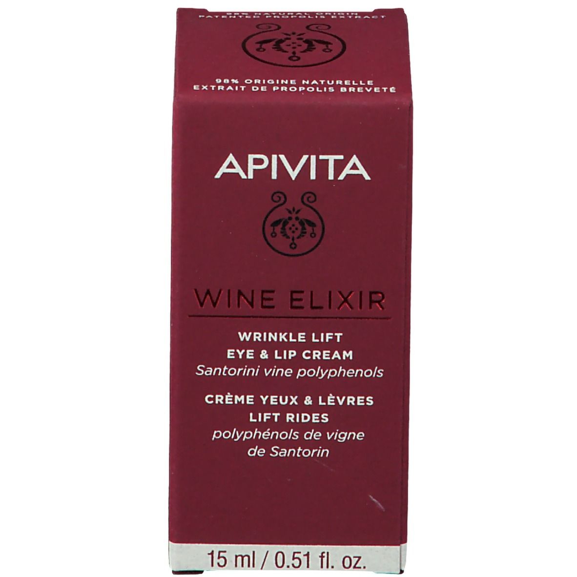 APIVITA Wein-Elixier Augencreme & Lippen straffen Falten