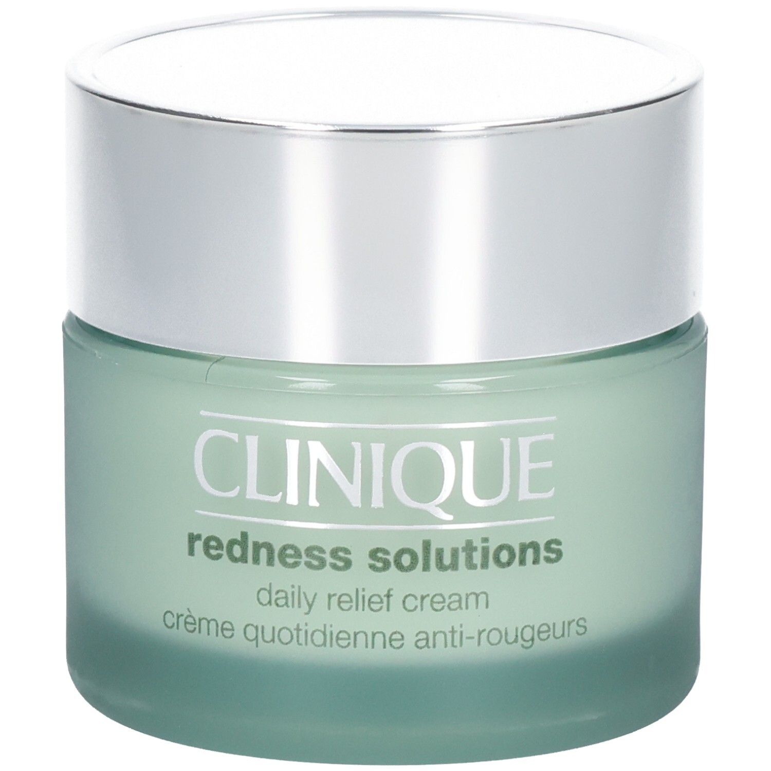 Clinique Redness Solutions Feuchtigkeitscreme mit silbernem Deckel.