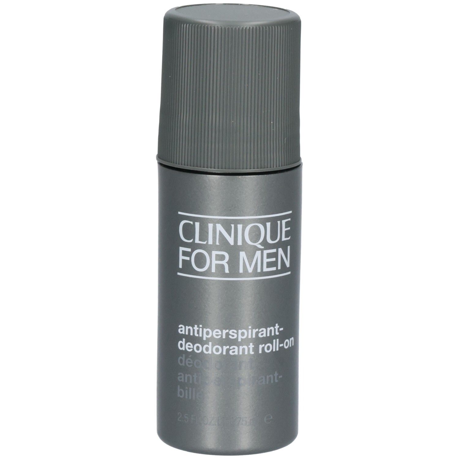 Clinique For Men Antiperspirant-Deodorant Roll-on, Nahaufnahme des Produkts.
