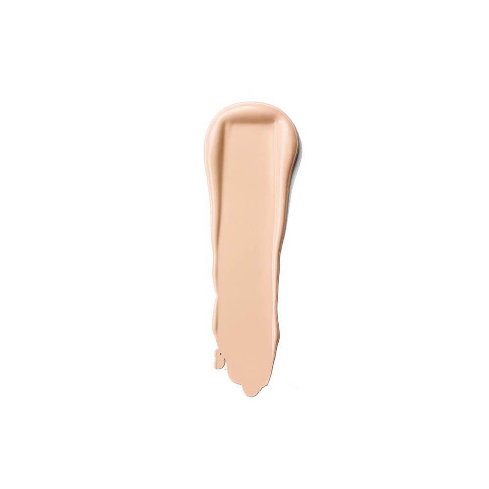 Ein Swatch flüssiger Foundation in einem hellen Hautton.