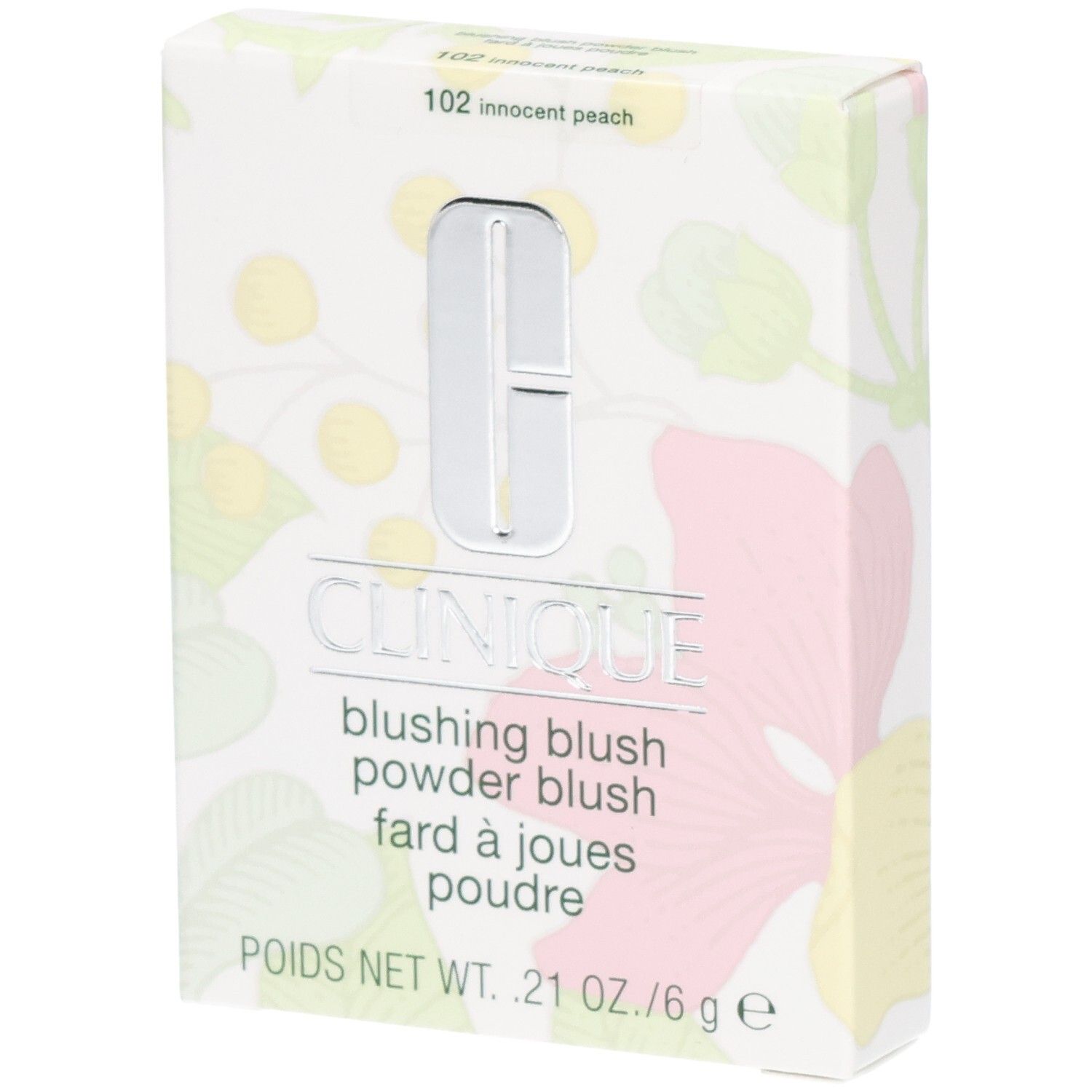 Clinique Blushing Blush Puderdose, Farbton 102 Innocent Peach. 6g.