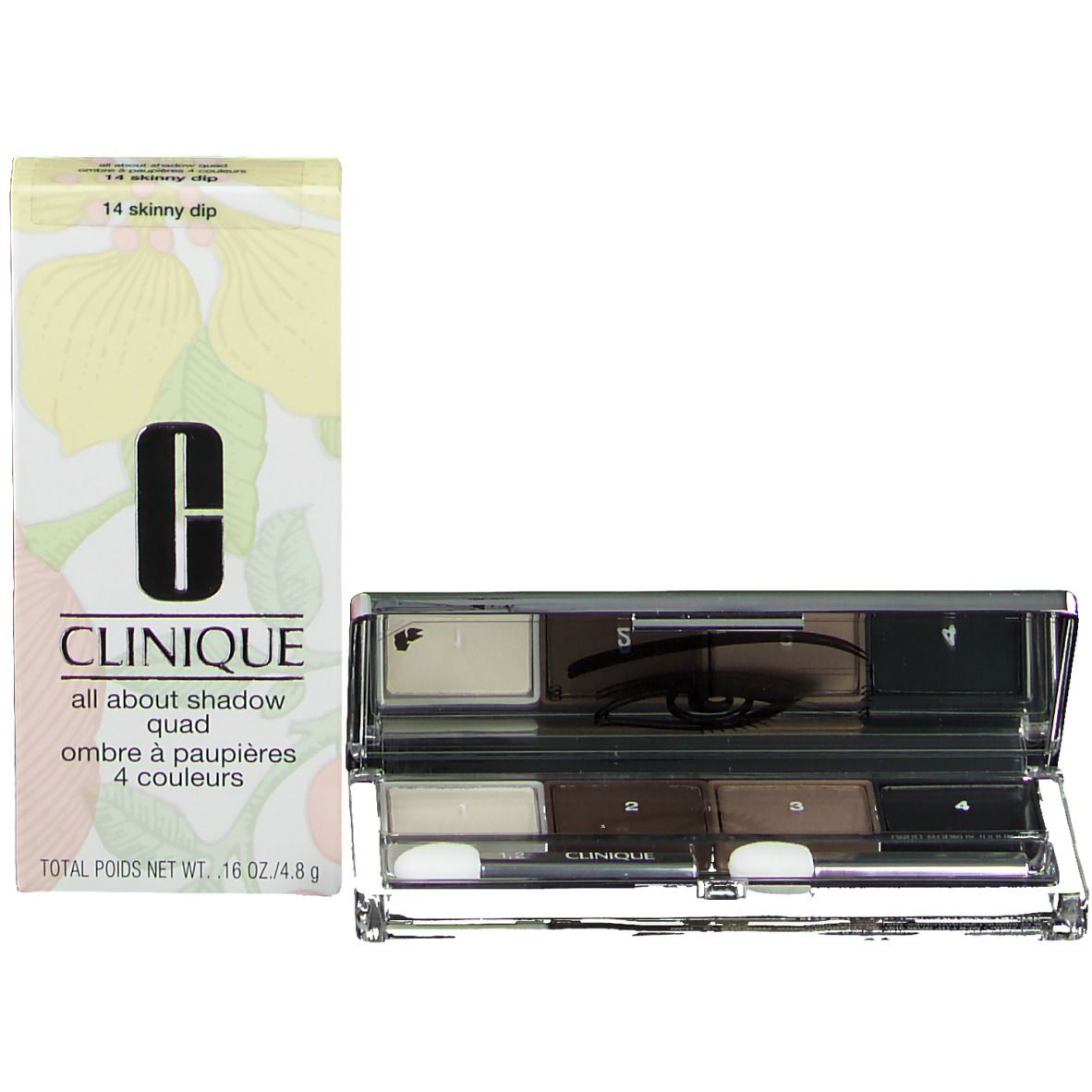 CLINIQUE All About Shadow Quad Skinny Dip