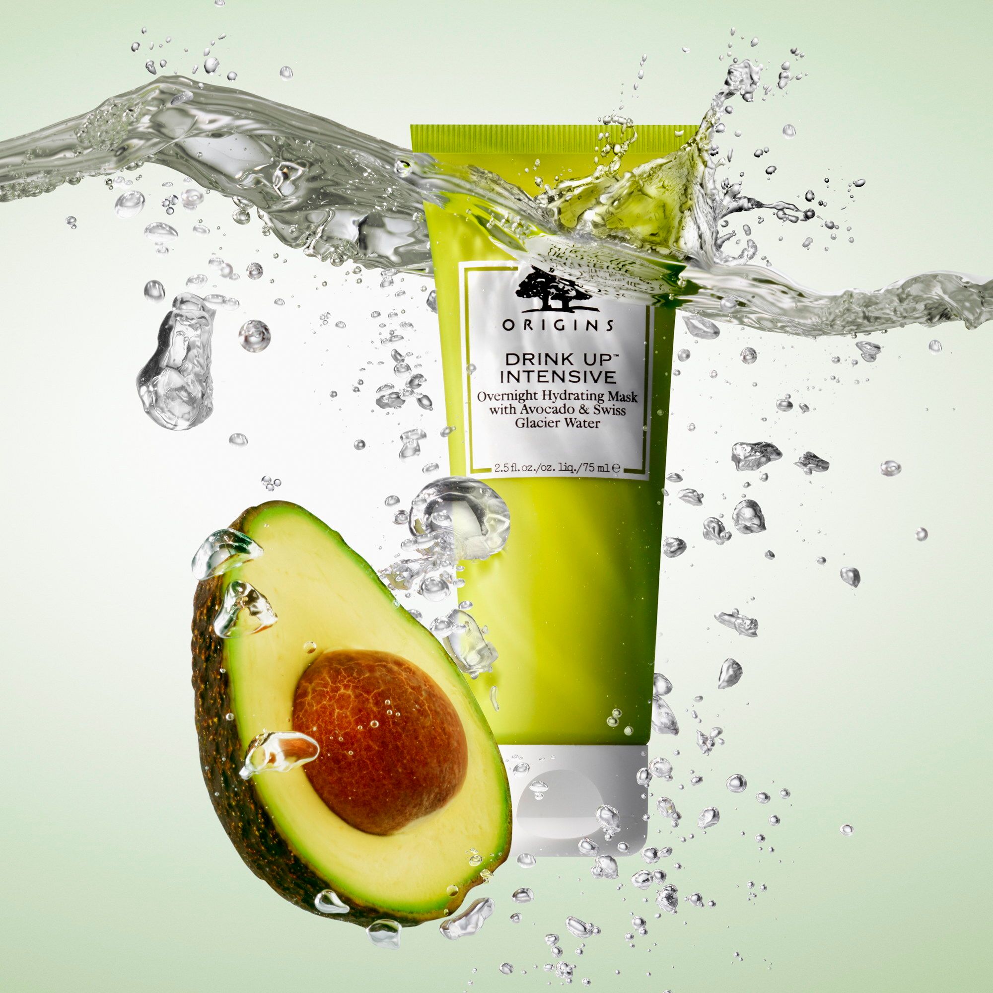 ORIGINS Drink Up Intensive™ Overnight Hydrating Mask with Avocado & Swiss Glacier Water Feuchtigkeitsspendende Gesichtsmaske