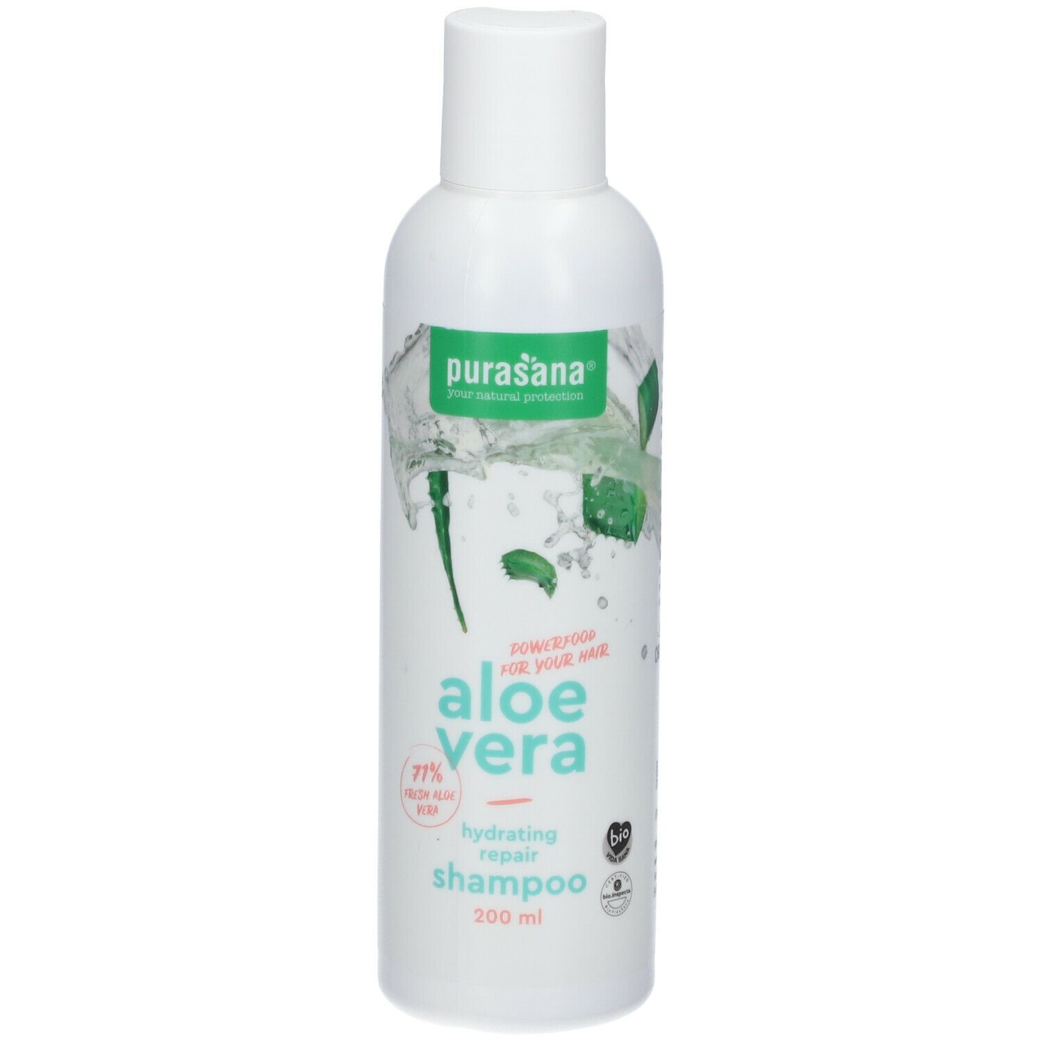 purasana® Aloe Vera feuchtigkeitsspendendes und reparierendes Shampoo