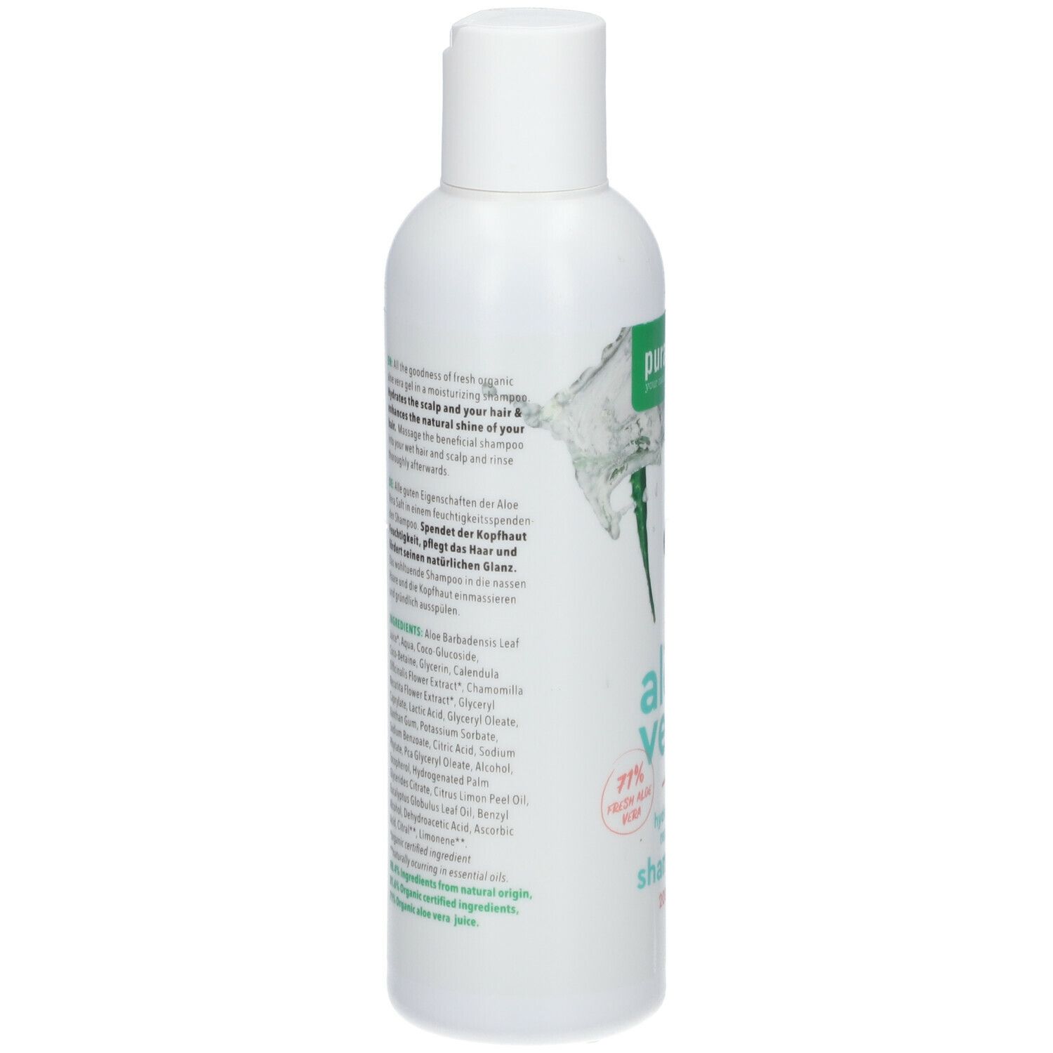 purasana® Aloe Vera feuchtigkeitsspendendes und reparierendes Shampoo