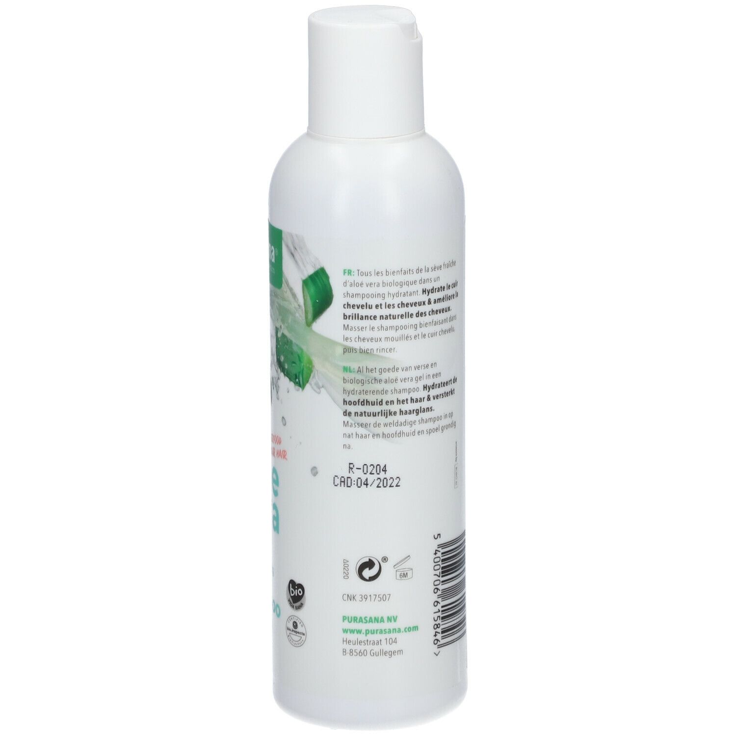 purasana® Aloe Vera feuchtigkeitsspendendes und reparierendes Shampoo