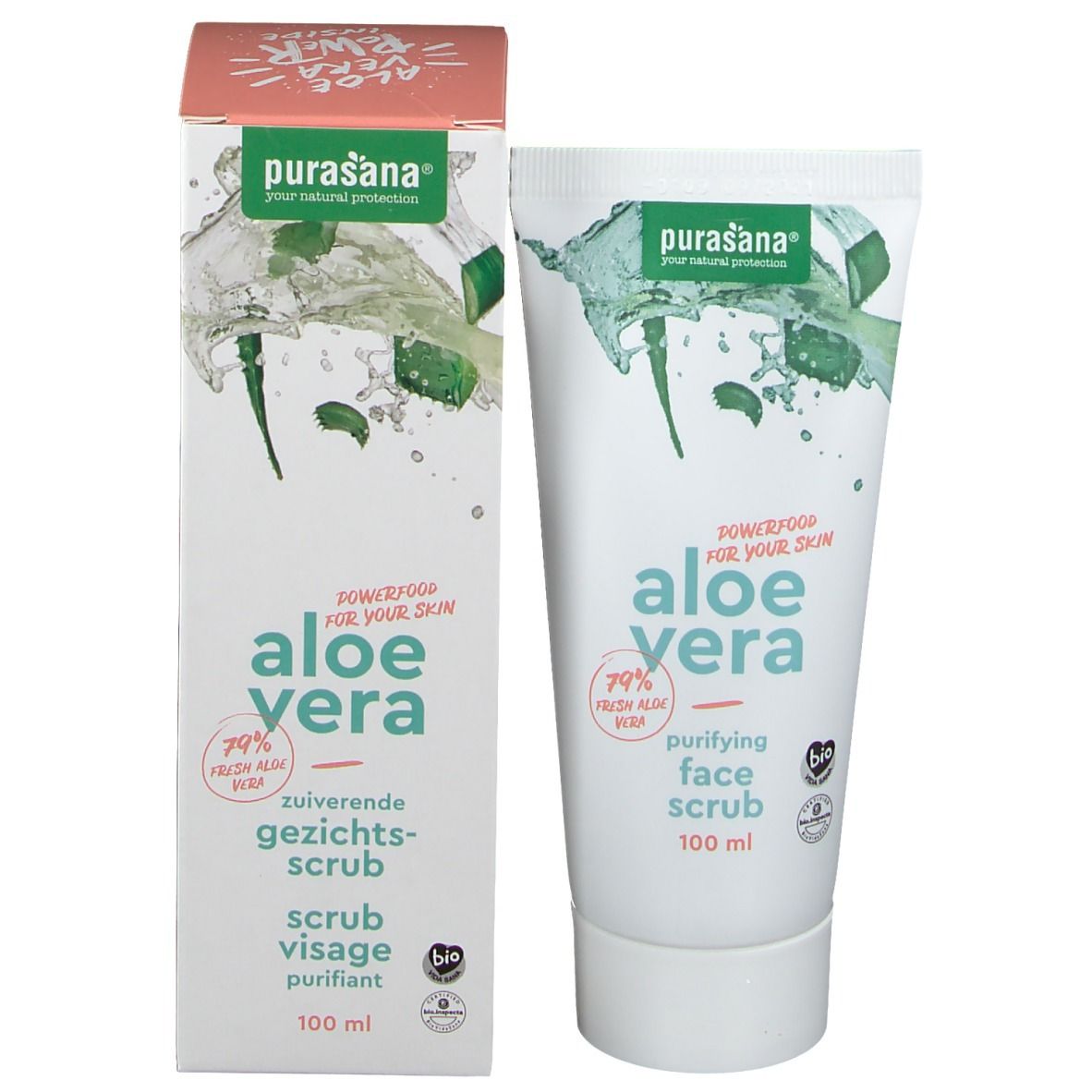 purasana® Aloe Vera Reinigendes Gesichtspeeling