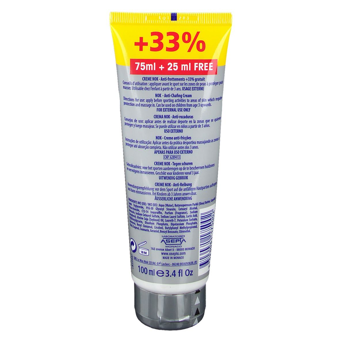 AKILEINE SPORTS® NOK Antifriktionscreme