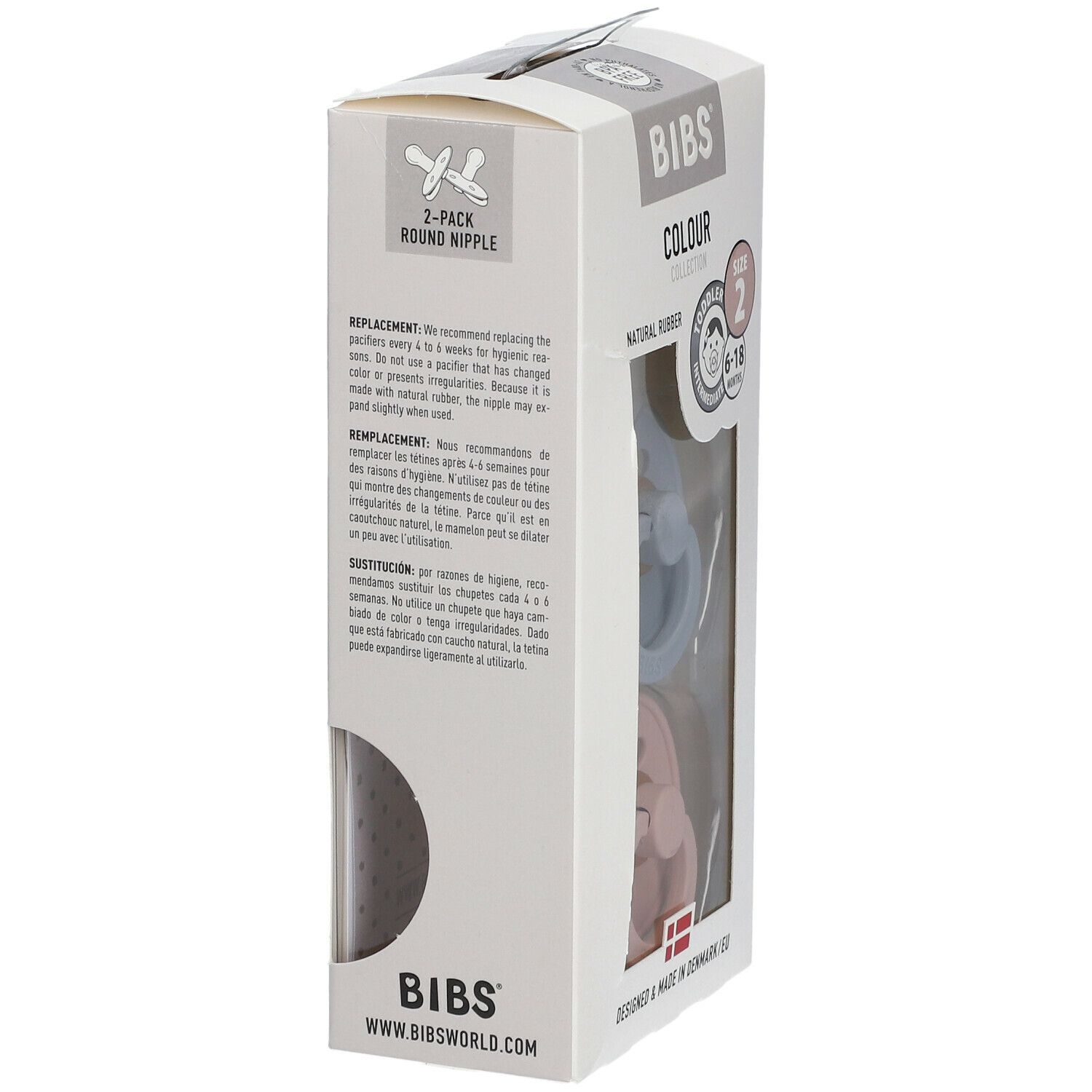 BIBS® BIBS COLOUR rouge 6 - 18 Monate Gr. 2
