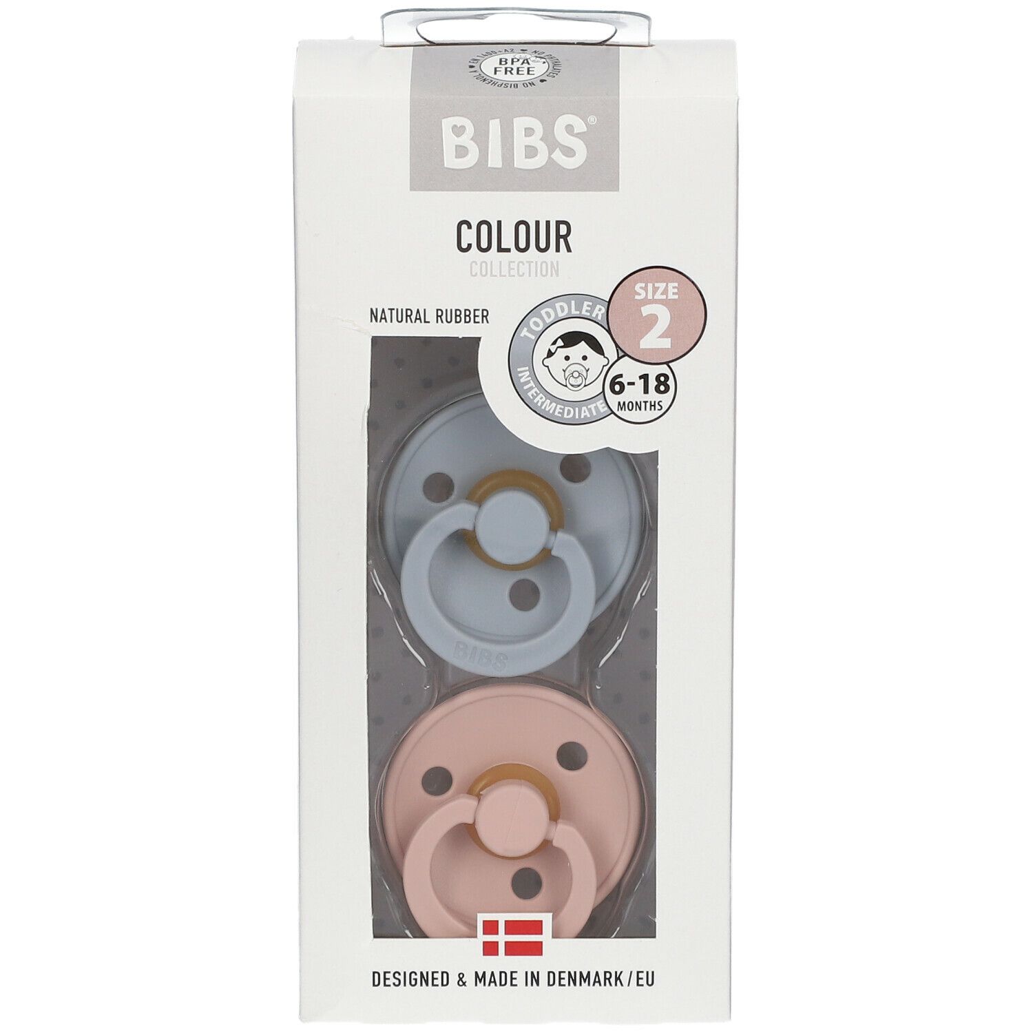 BIBS® BIBS COLOUR rouge 6 - 18 Monate Gr. 2