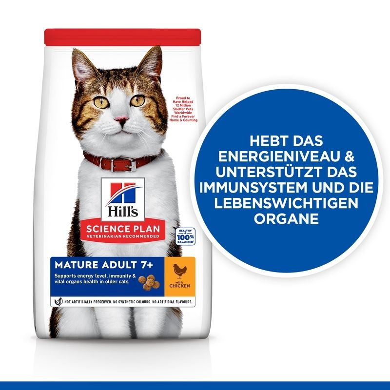 Hill's Science Plan Mature Adult 7+ Katzenfutter mit Huhn