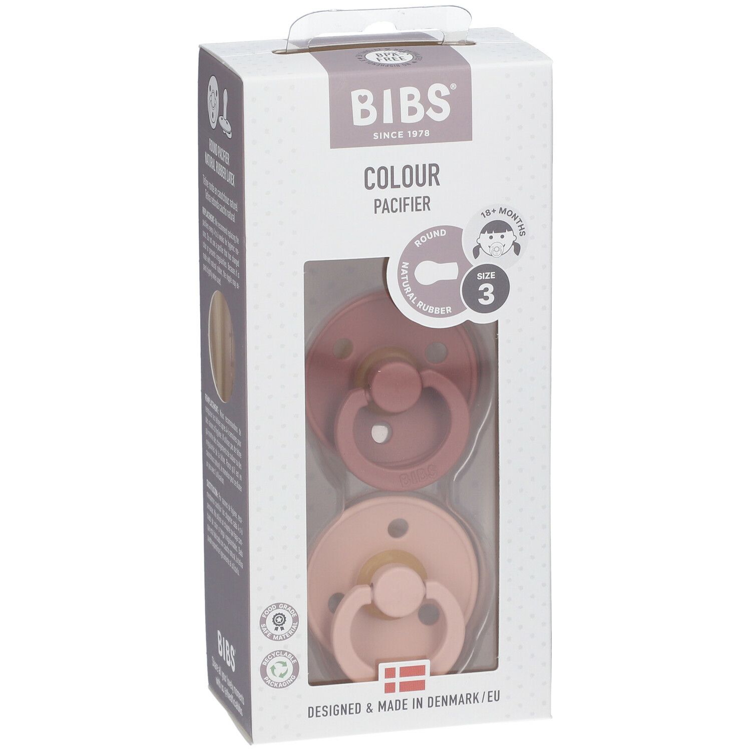 BIBS® BIBS COLOUR Woodchuck - Blush +18 Monate Größe 3