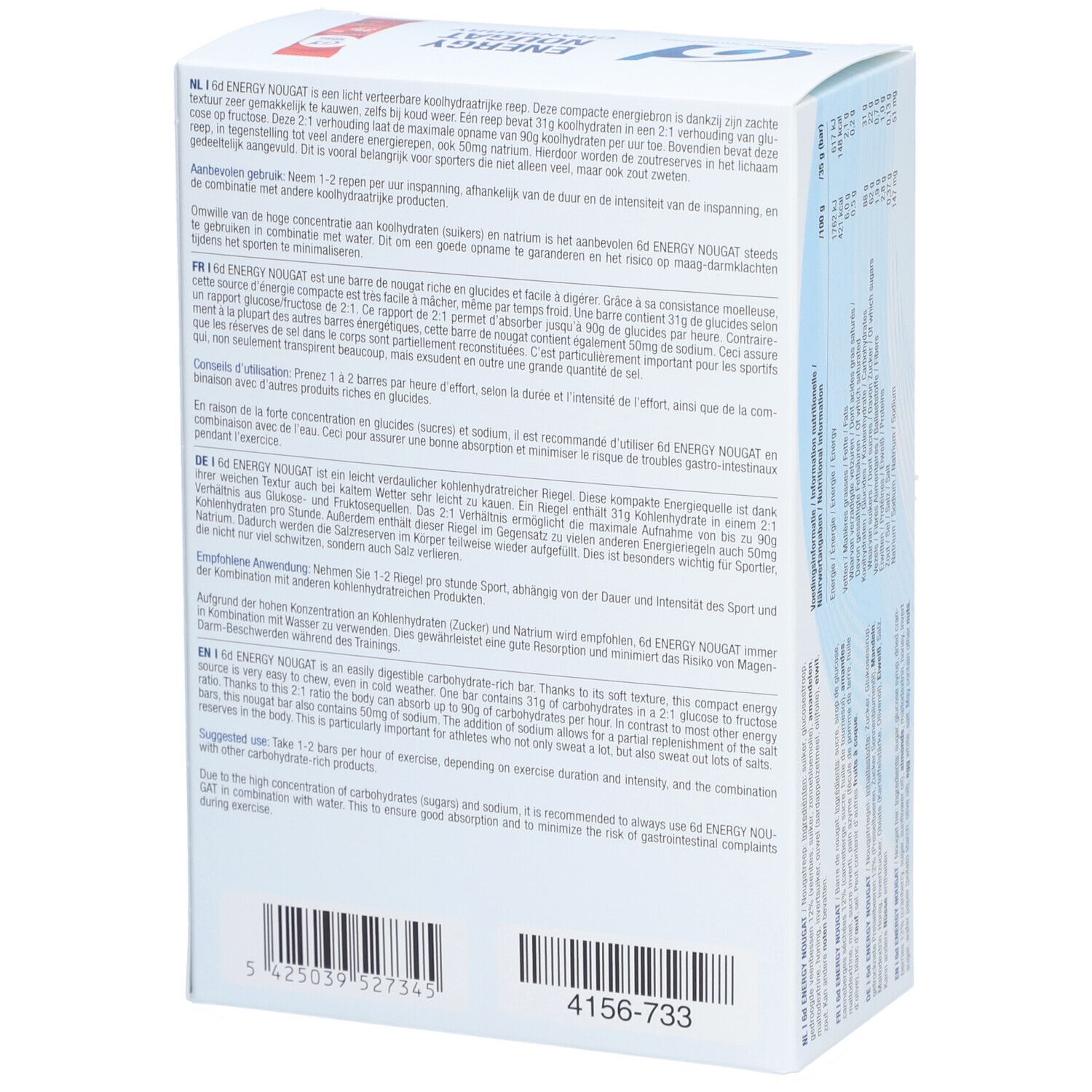 6D Sports Nutrition Energy Nougat
