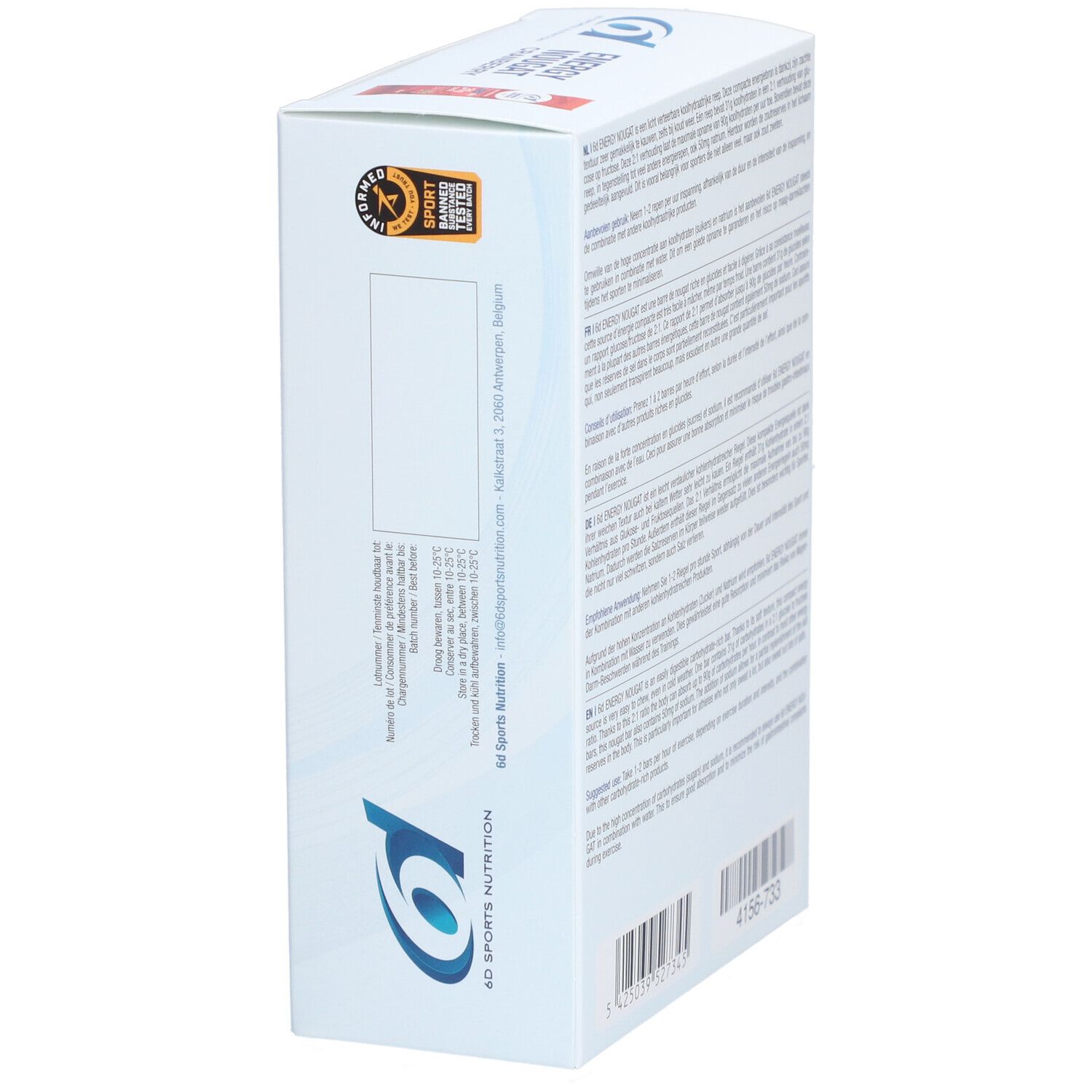 6D Sports Nutrition Energy Nougat