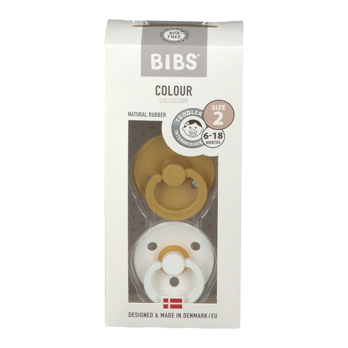 BIBS® BIBS COLOUR Senf Größe 2 6-18 Monate