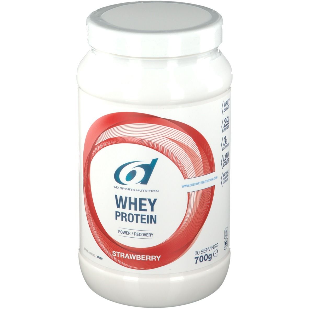 6D Sports Nutrition Molkenprotein-Fraise