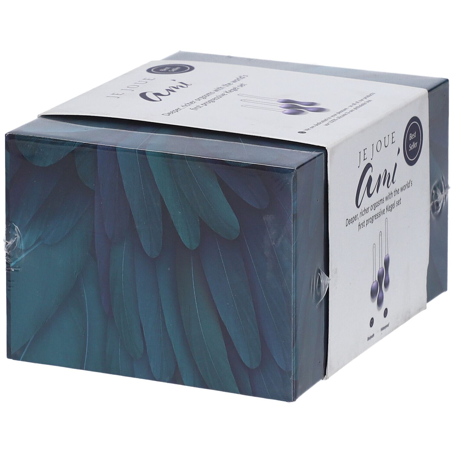 Verpackung des progressiven Geisha-Kugel-Sets Violett mit drei Kugeln.