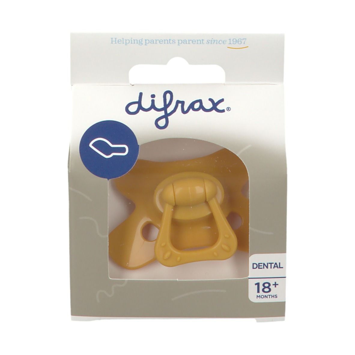 difrax® Dental Schnuller 18+ Monate Honey