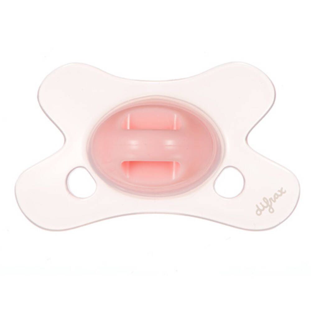 difrax® Schnuller Natural Pink 0-6 Monate