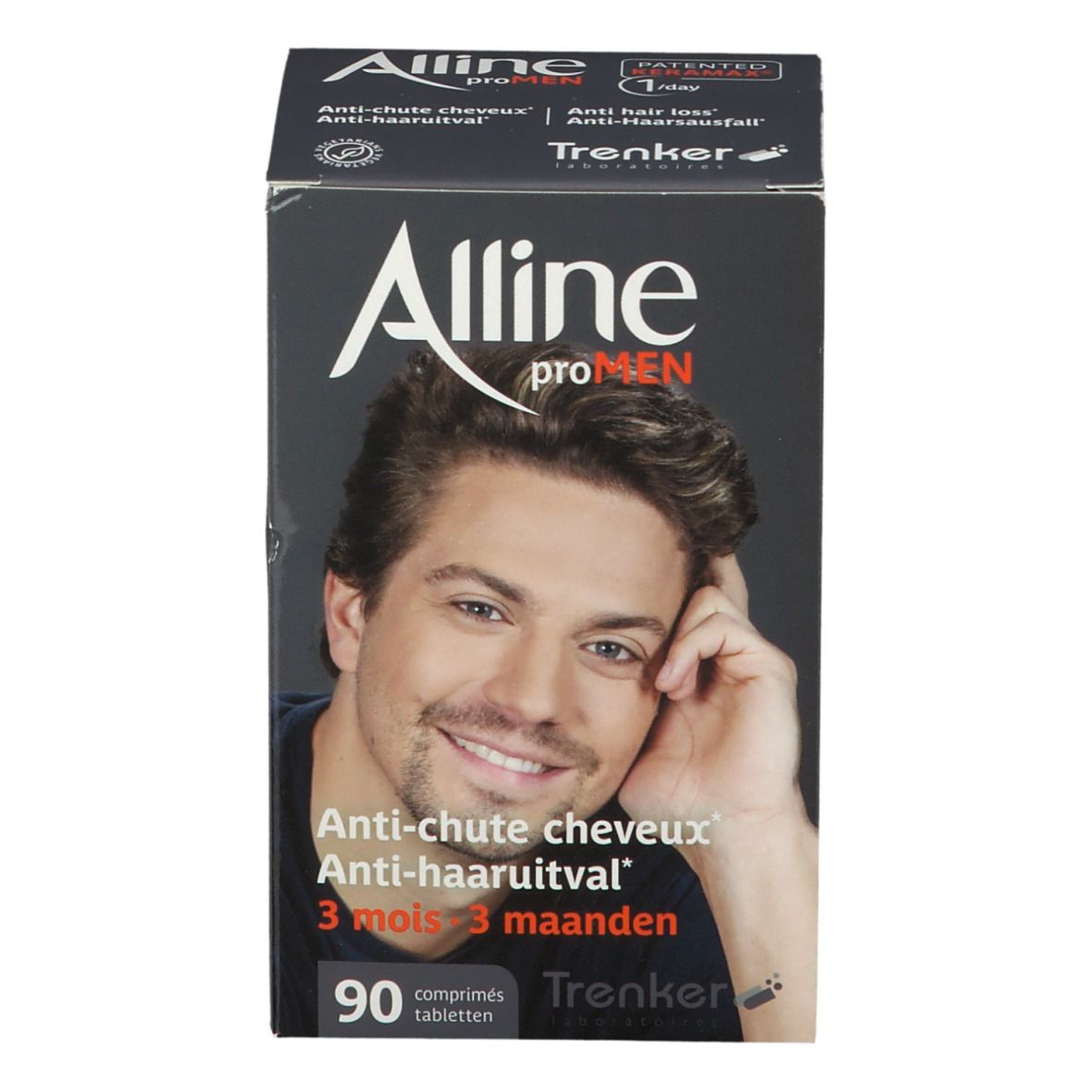 Zutatenübersicht: Keratin, Vitamine, Mineralien, Alline proMen.