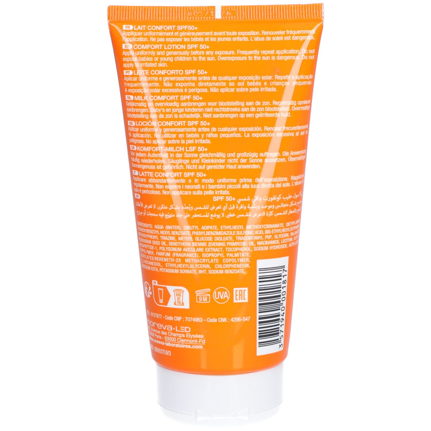 Noreva Laboratories bergasol expert Comfort Lotion SPF 50+ 150 ml ...