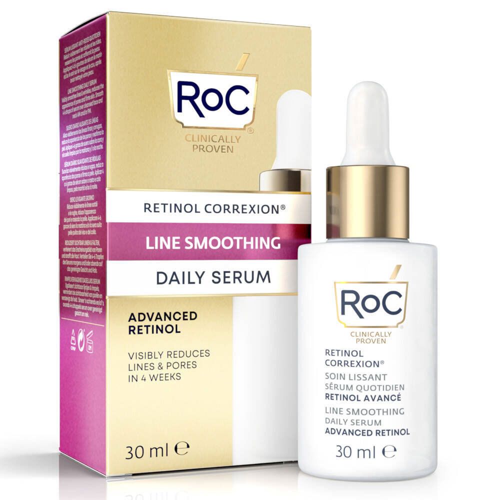 RoC® RETINOL CORREXION® Glättende Pflege Tägliches Serum