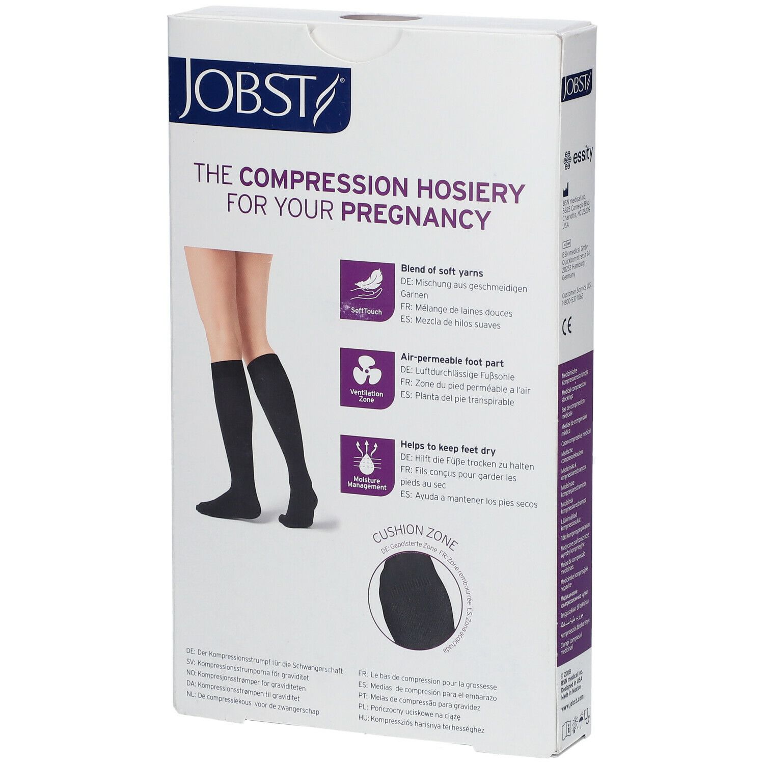 JOBST® Maternity OPAQUE Kompressionsstrümpfe Gr. L Navy