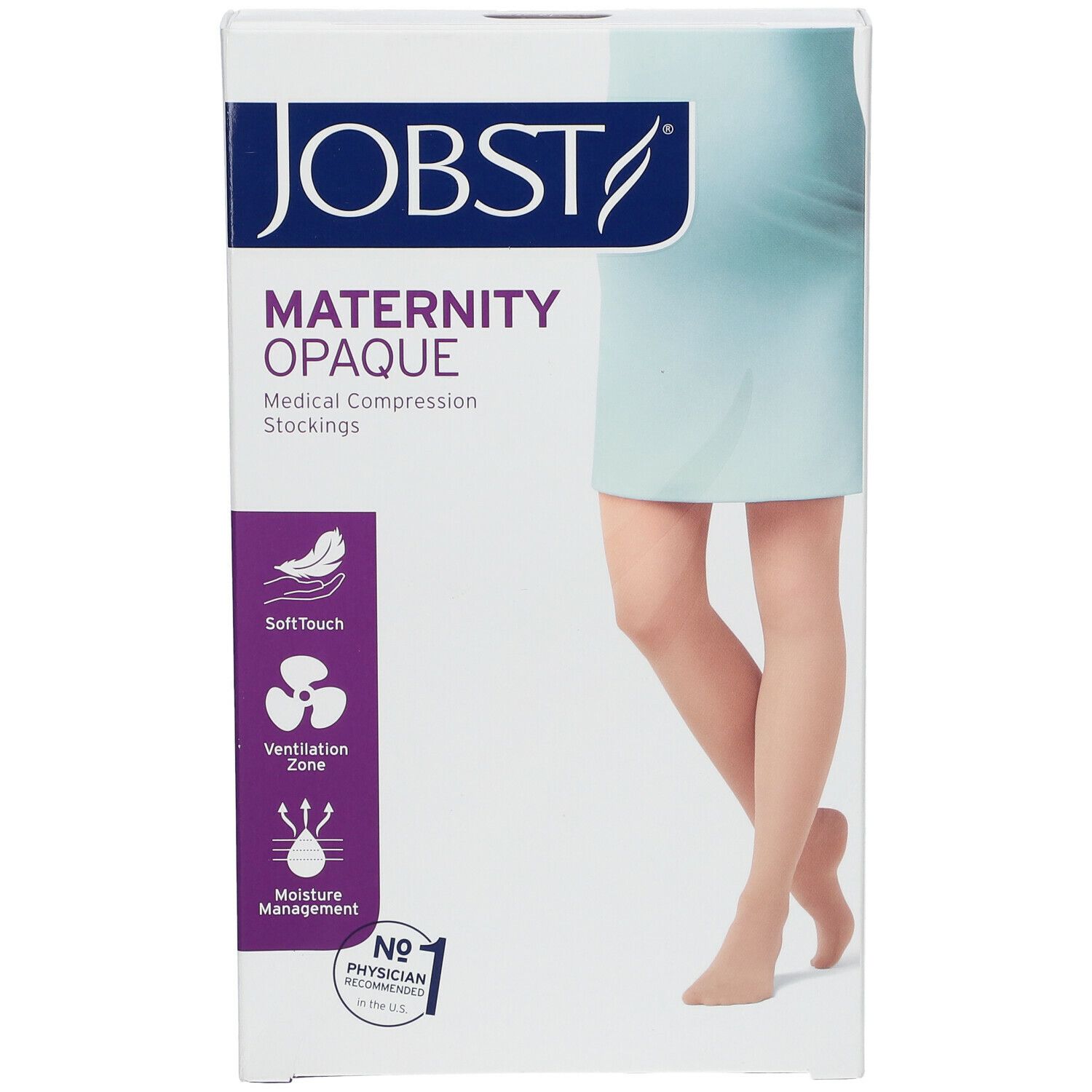 JOBST® Maternity OPAQUE Kompressionsstrümpfe Gr. L Navy
