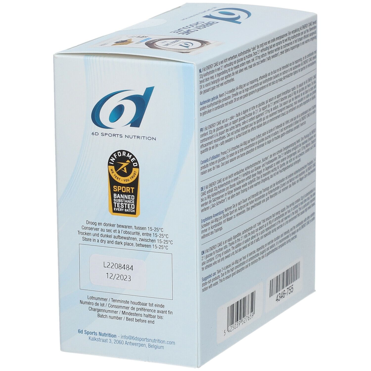 6D Sports Nutrition Energy Cake Chocolate