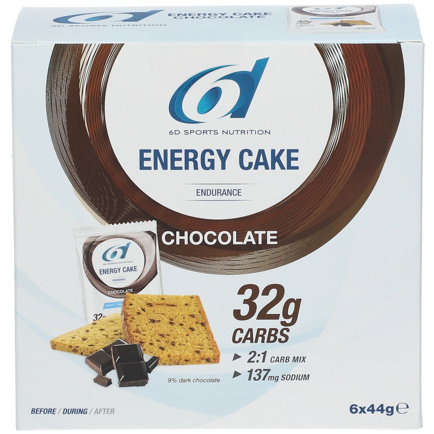 6D Sports Nutrition Energy Cake Chocolate