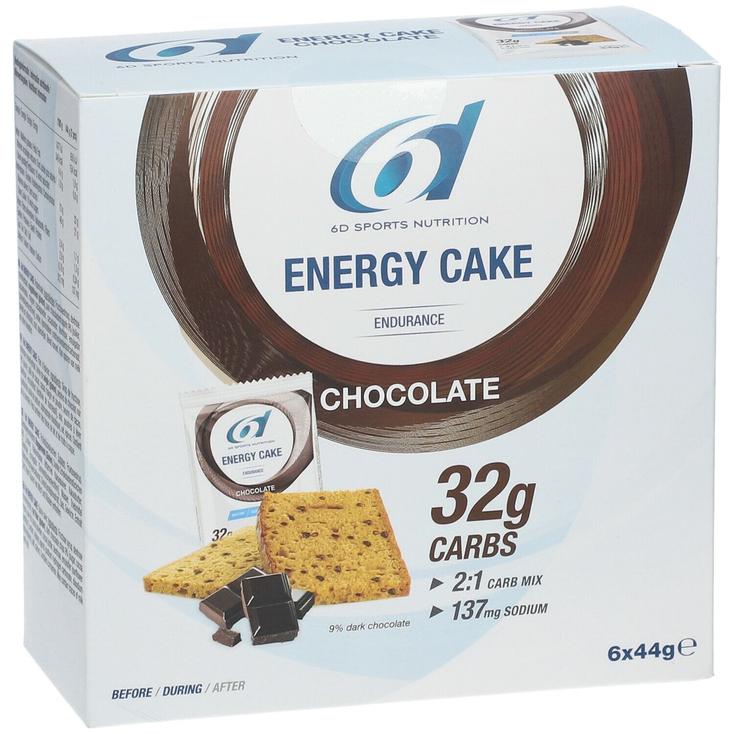 6D Sports Nutrition Energy Cake Chocolate