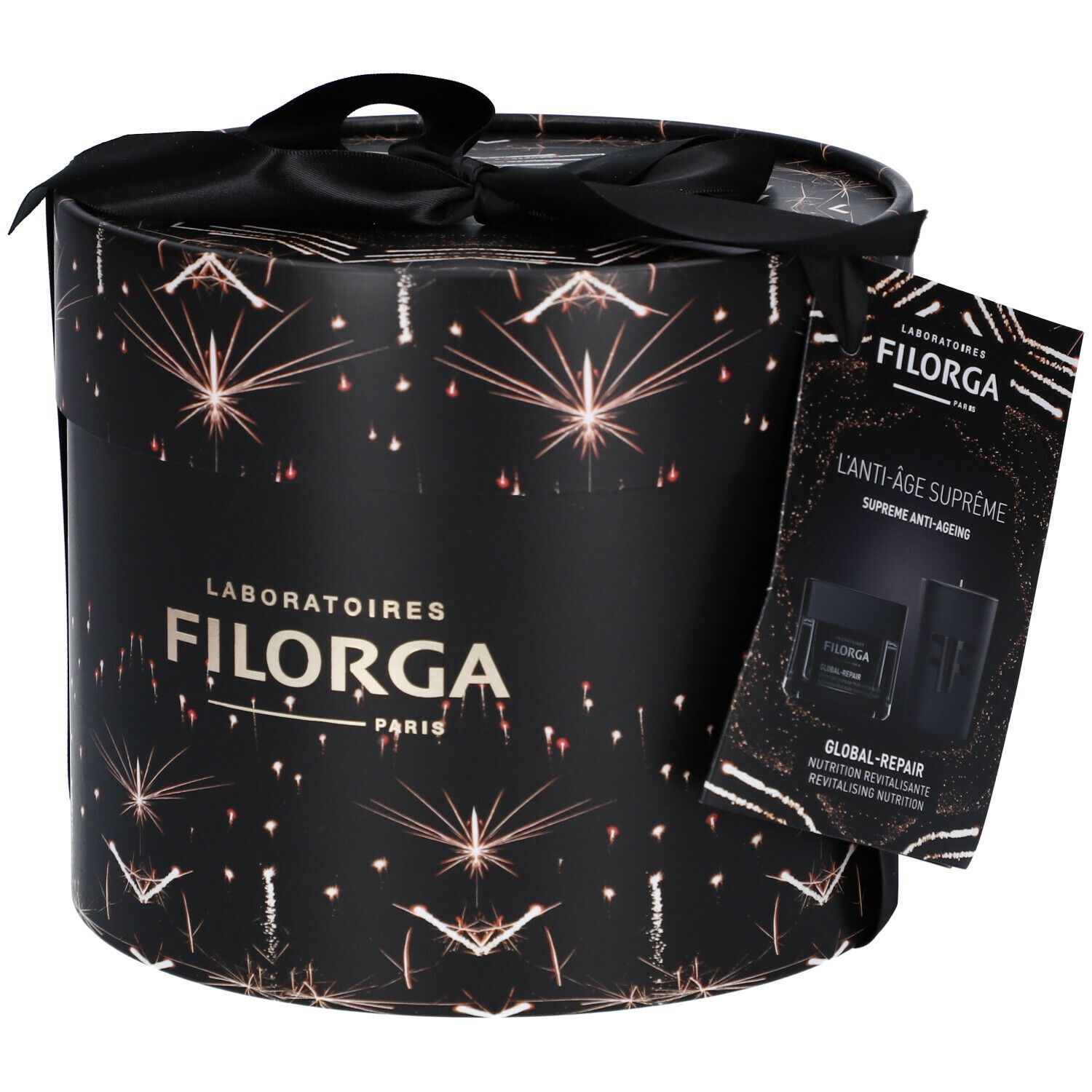 FILORGA Geschenkset GLOBAL-REPAIR Revitalisierende Pflege - Das ultimative Anti-Aging-Produkt + Kerze