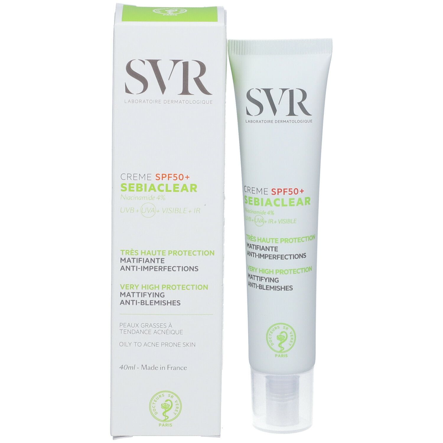 SVR SEBIACLEAR Crème SPF50+