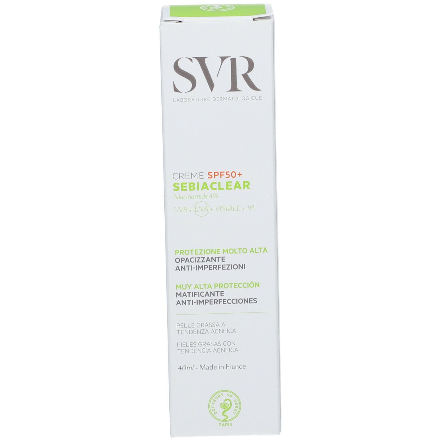 SVR SEBIACLEAR Crème SPF50+