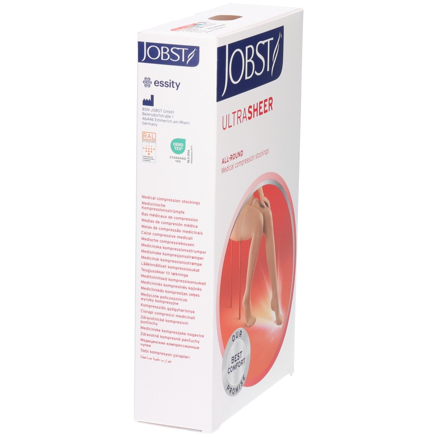 JOBST Ultrasheer Kompressionsstrümpfe: Transparente, medizinische Kompressionsstrümpfe für den Allround-Einsatz.