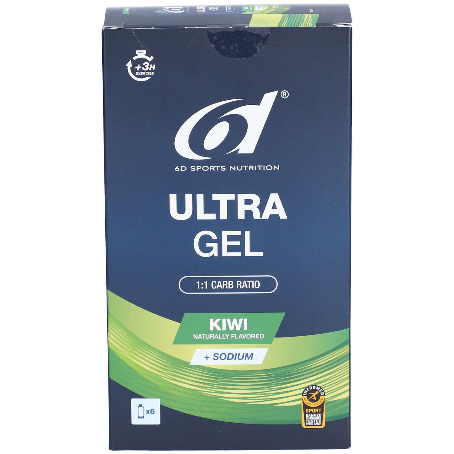 6D SPORTS NUTRITION Ultra Gel Kiwi