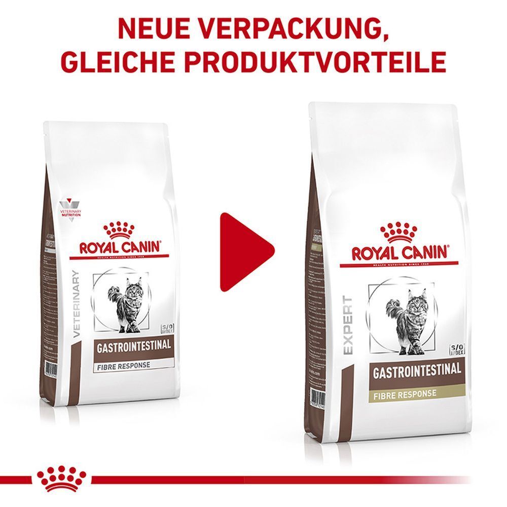 ROYAL CANIN Gastrointestinal Fibre Response Trocken- und Feuchtfutter für Katzen.
