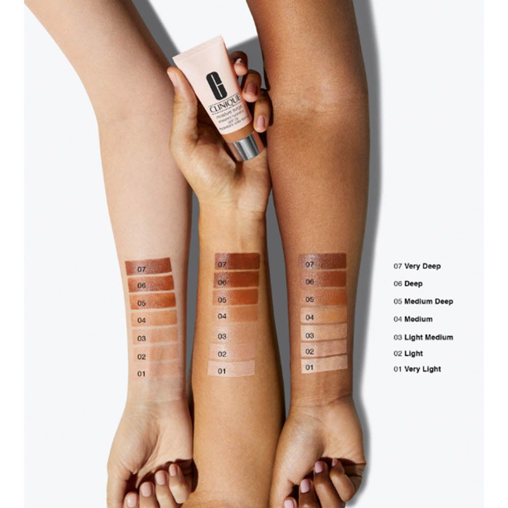 Verpackung von CLINIQUE Moisture Surge Sheertint Hydrator SPF25 2 Light mit Produktinformationen.