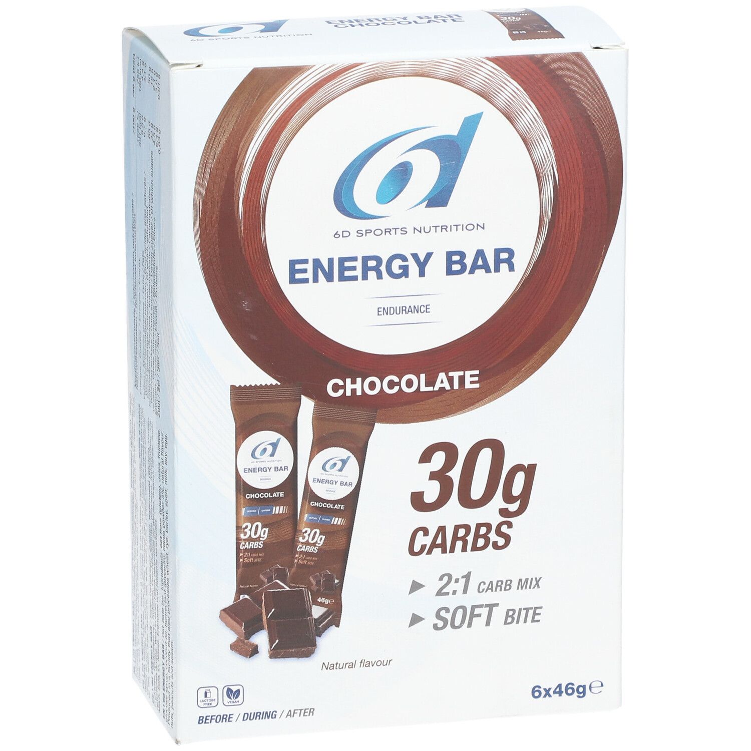 6D Sports Nutrition Energie-Riegel Chocolat