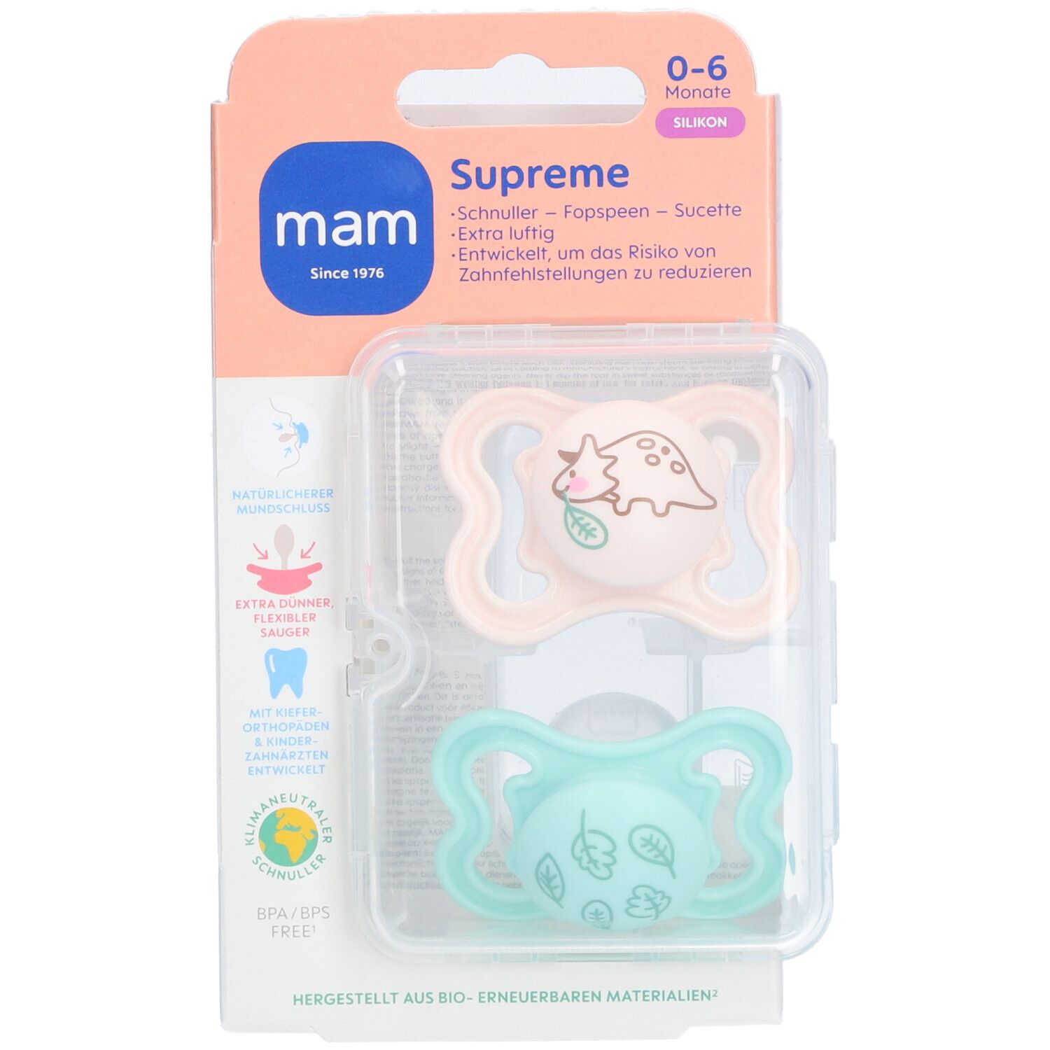 MAM Supreme Fopspeen Silikon Unisex 0-6