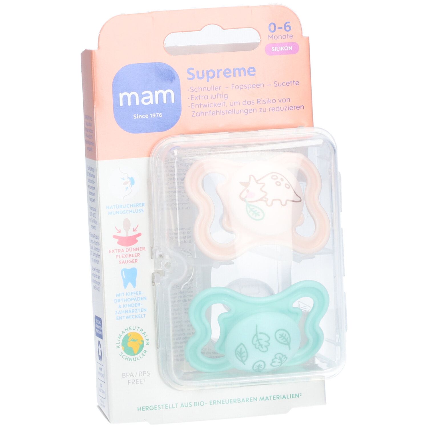 MAM Supreme Fopspeen Silikon Unisex 0-6