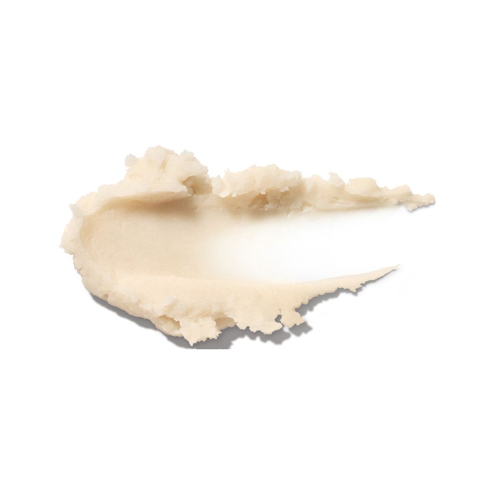 Produkt-Swatches. Creme-Textur. Auf weißem Hintergrund.