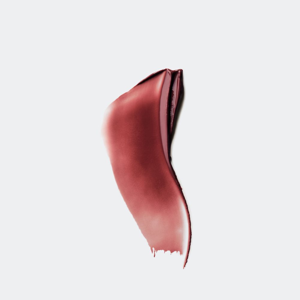 Abstrich des Lippenstifts. Die Farbe ist rotbraun.