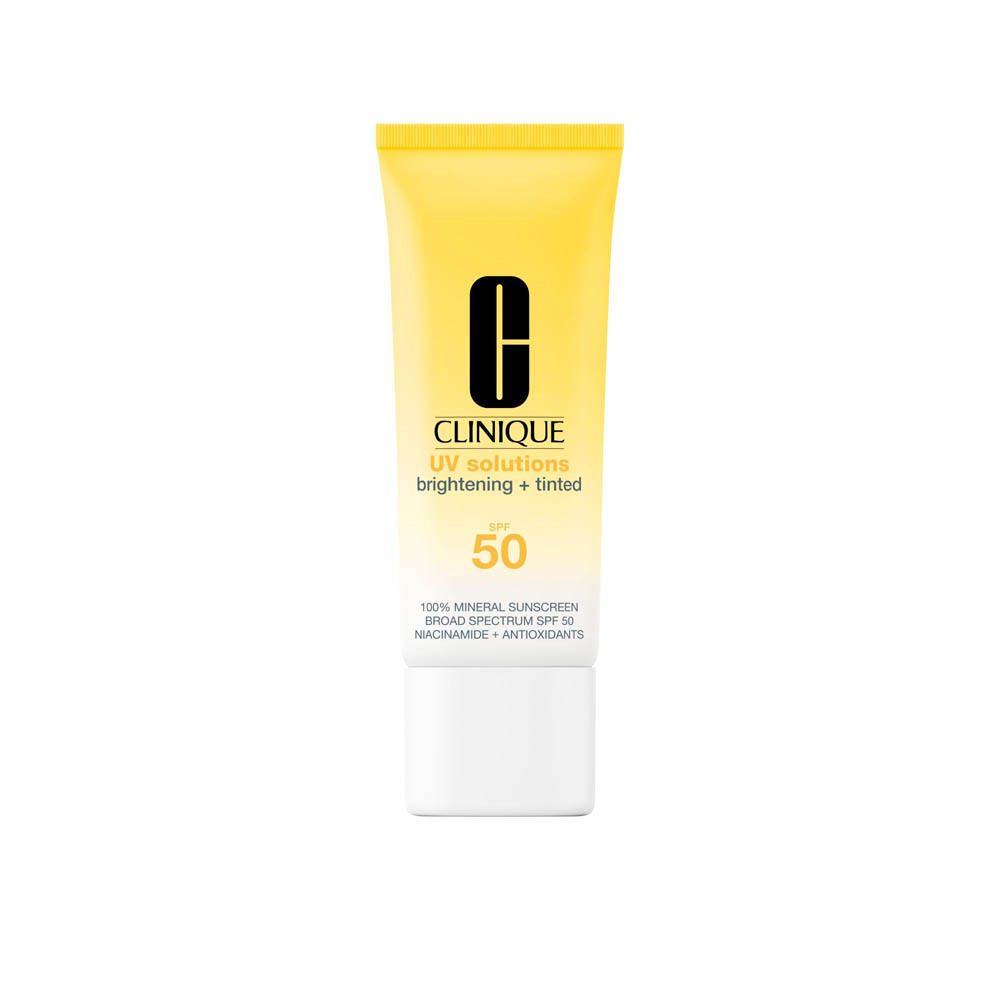 Clinique Sonnencreme mit LSF 50, getönt und aufhellend.
