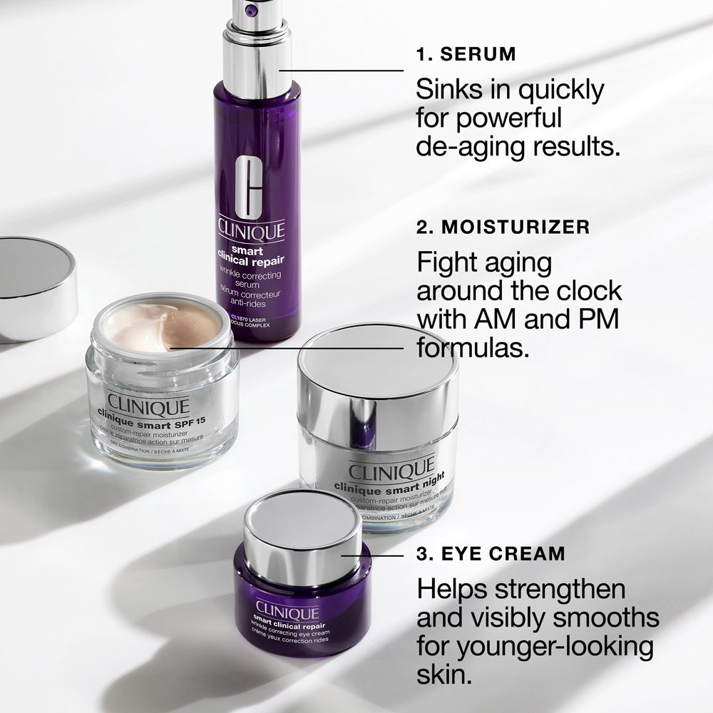 CLINIQUE smart Night Custom-Repair Moisturizer für normale bis ölige Haut