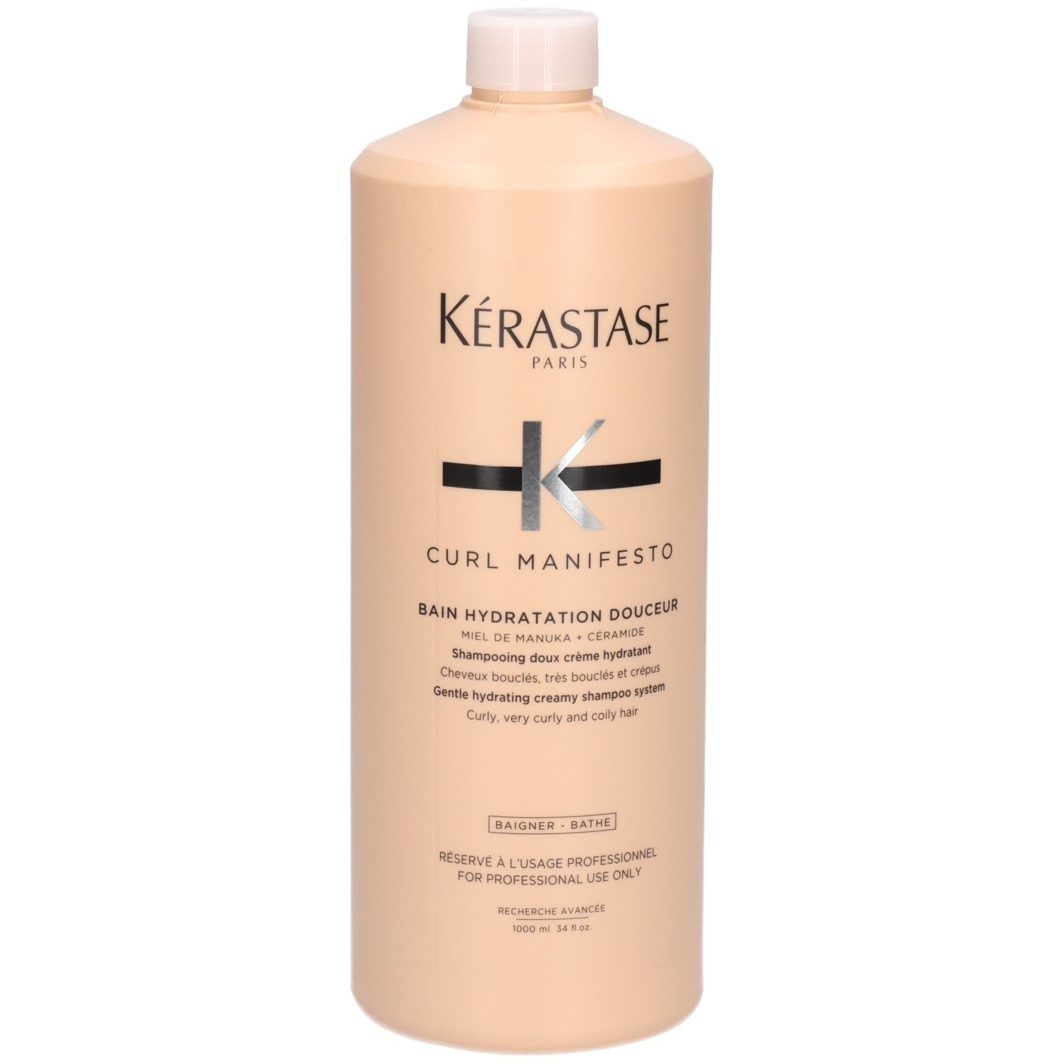 Kérastase Curl Manifesto Shampoo, 1 Liter Flasche.