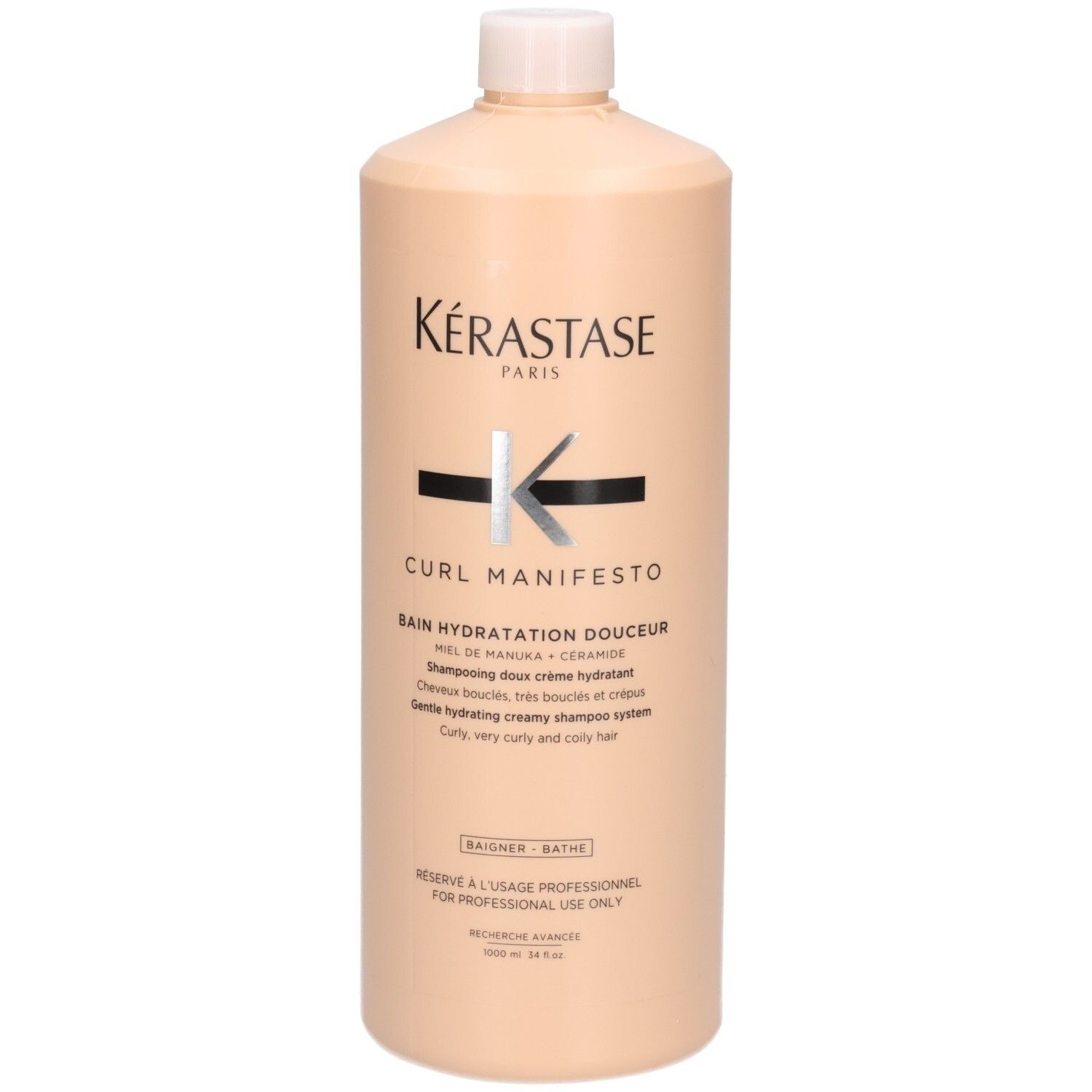 Kérastase Curl Manifesto Shampoo, 1 Liter Flasche.