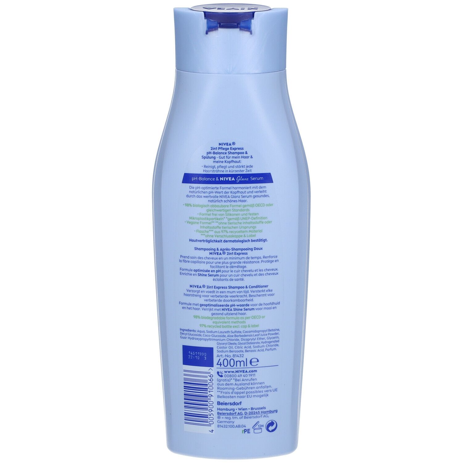 Nivea - 2IN1 EXPRESS SHAMPOO & SPÜLUNG